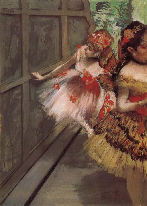 Dancer at Background, Edgar Degas